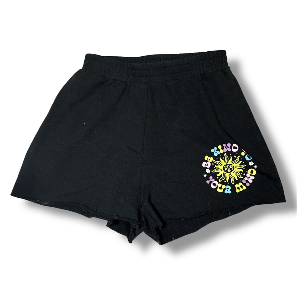 Black Women's Shorts with Colorful Graphic
